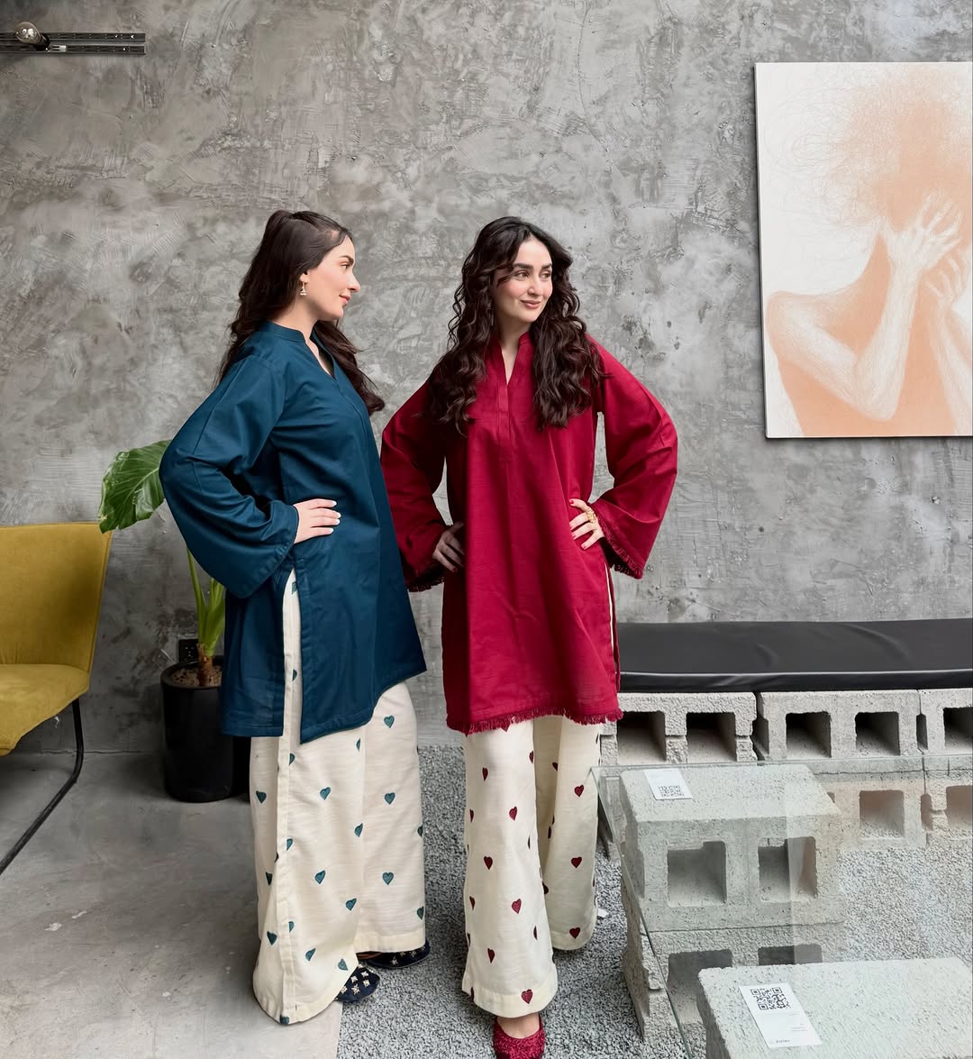 Premium Teal Blue Kurti Palazzo Co-Ord Set