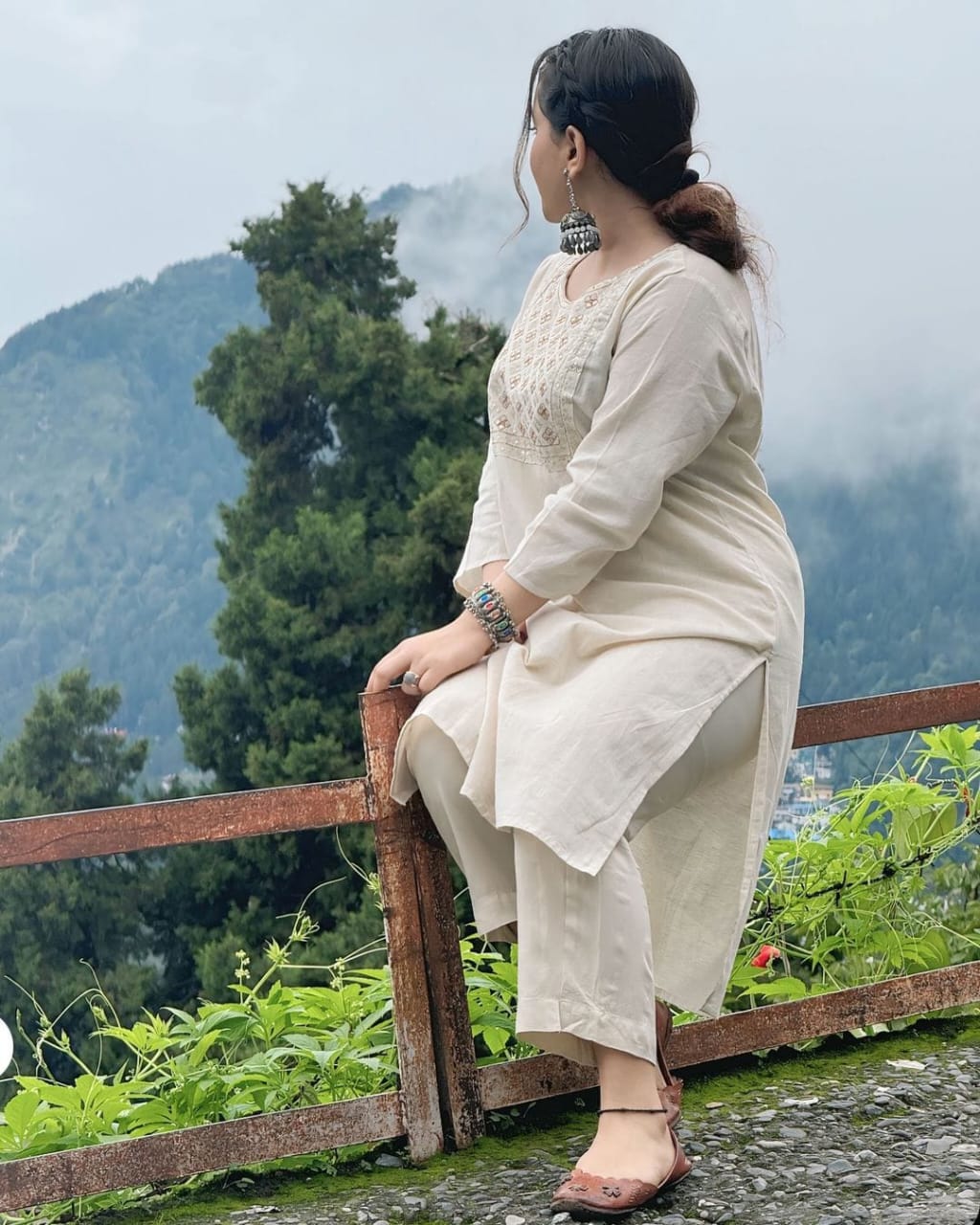 Chanderi Two Piece Set